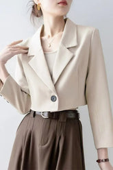 Chic Crop Top Blazer