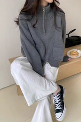 Loose Fit High Neck Sweater