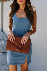 Sexy Backless Bodycon Denim Dress