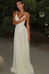 Spaghetti Strap Mesh Maxi Dress