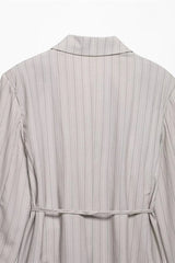 Lace-up Waist Fitted Blazer
