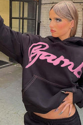 Trendy Letter Print Hoodie