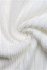 Textured Off Shoulder Slim Fit Sweater