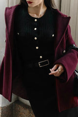 Single-Breasted Knitted Office Cardigan