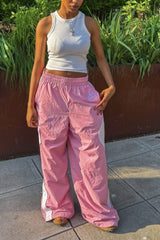 Street Style Hip Hop Loose Elastic Waist Unisex Pants