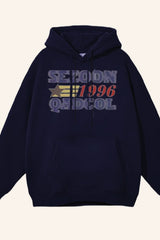 Retro Letter Print Hoodie