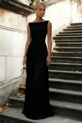 Sofia Pleated Maxi Dress