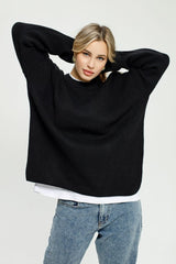 Loose Fit Pullover Knit Sweater
