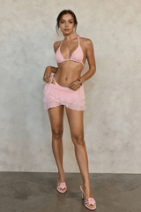 Striped Tie Sexy Three Piece Swim Set