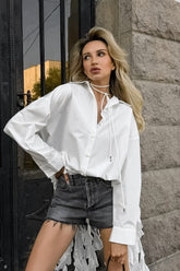 Punk Tiered Ruffle Lace Blouse