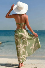 Printed Vacation Three Piece Swim Set
