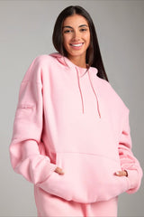 Solid Color Hoodie Pants Sleep Set Activewear Set