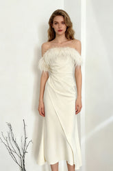 Chic Boat Neck Bodycon Mini Formal Dress