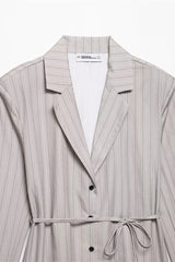 Lace-up Waist Fitted Blazer
