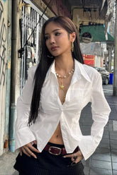 Sexy Smocked Waist Blouse