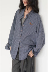 Casual Checkered Blouse