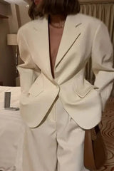 Turn Down Collar Casual Blazer