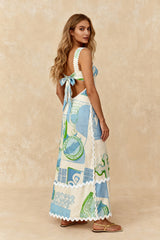 Melnik Maxi Dress - Blue
