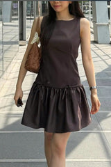 Bow Detail Sleeveless Mini Dress