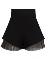 French Warm-Season Blouse Sling Retro Mujer Slimming Arm Blusas Women Mesh Top Long De Lace Shorts Elegant Set