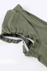 Lace Trim Tie Trendy Front Long Sleeve Blouse