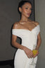 Tie-Back Backless Slim-Fit Long Solid Formal Dress