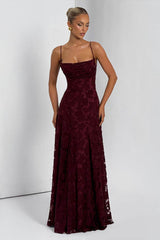 Sexy Backless Chiffon Maxi Dress