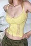 Halter Lace Edge Cami Top