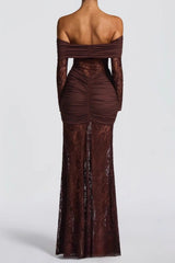 Sexy Lace Patchwork Mermaid Lace Dress