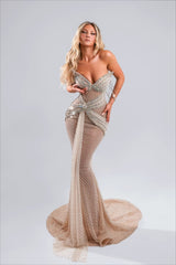 Luxe Bodycon Evening Gown Prom Dress