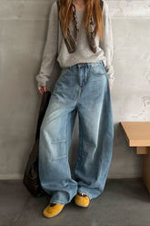 Flocked Deconstructed Cropped Flare Jeans