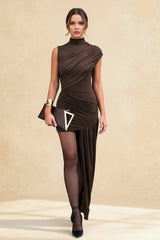 Gema Mini Dress - Brown