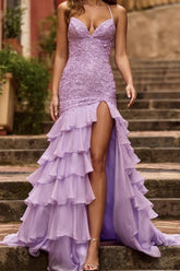 Slit Bodycon Maxi Prom Dress