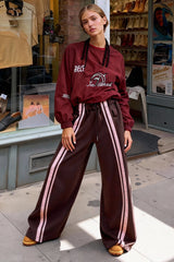 Streetwear Drawstring High-Waist Wide Pants