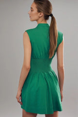 Elegant Fitted Zipper Work Dress