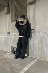 Gothic Skeleton Zip Up Hoodie