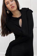 Bell Sleeve Knit Work Dress