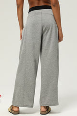 Sporty Casual Box Pleat Loose Straight Dance Pants