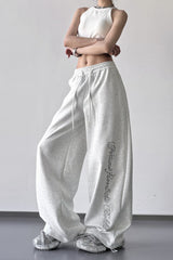High Waist Wide Leg Straight Casual Pants