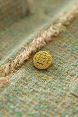 Elegant Long Sleeve Tweed Jacket