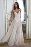 Scoop Neck Mesh A Line Maxi Party Dress
