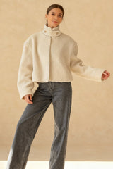 Casual Sherpa Stand Collar Coat