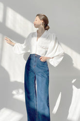 Victorian Tailored V Blouse