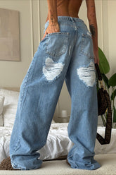 Street Style Flare Denim Jeans