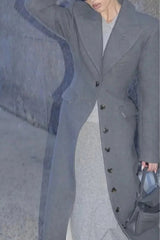 Single-Breasted Wool Coat