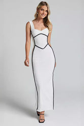 Sexy Tank Colorblock Pencil Bodycon Dress