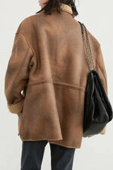Reversible Stand Collar Puffer Jacket