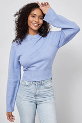 Slim Fit Basic Crop Sweater