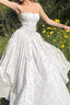 Pleated Spaghetti Strap Floral Dress