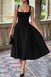 Sleeveless Cami Midi Work Dress